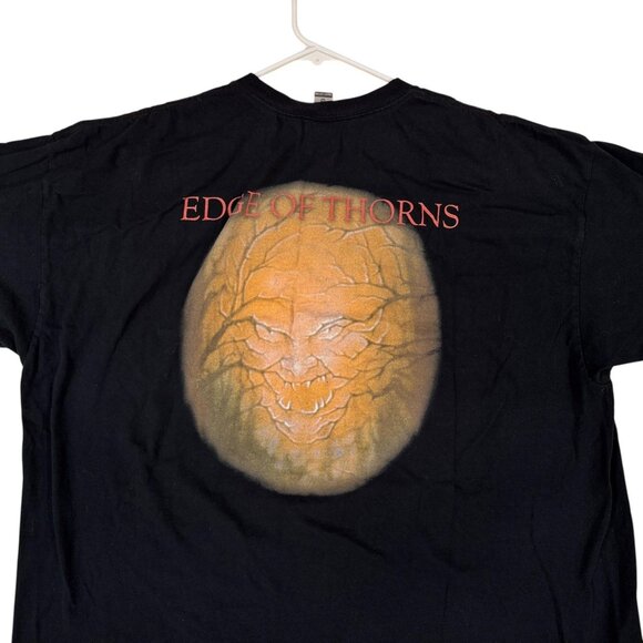 Savatage Edge of Thorns T-Shirt 2XL Black Heavy Metal Band Tee Gildan Reprint - Picture 5 of 10